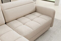 Coltar extensibil stanga 3 locuri ELTAP, LT-18MAN, Barea, 208x160x100 cm, lemn/poliester, bej deschis