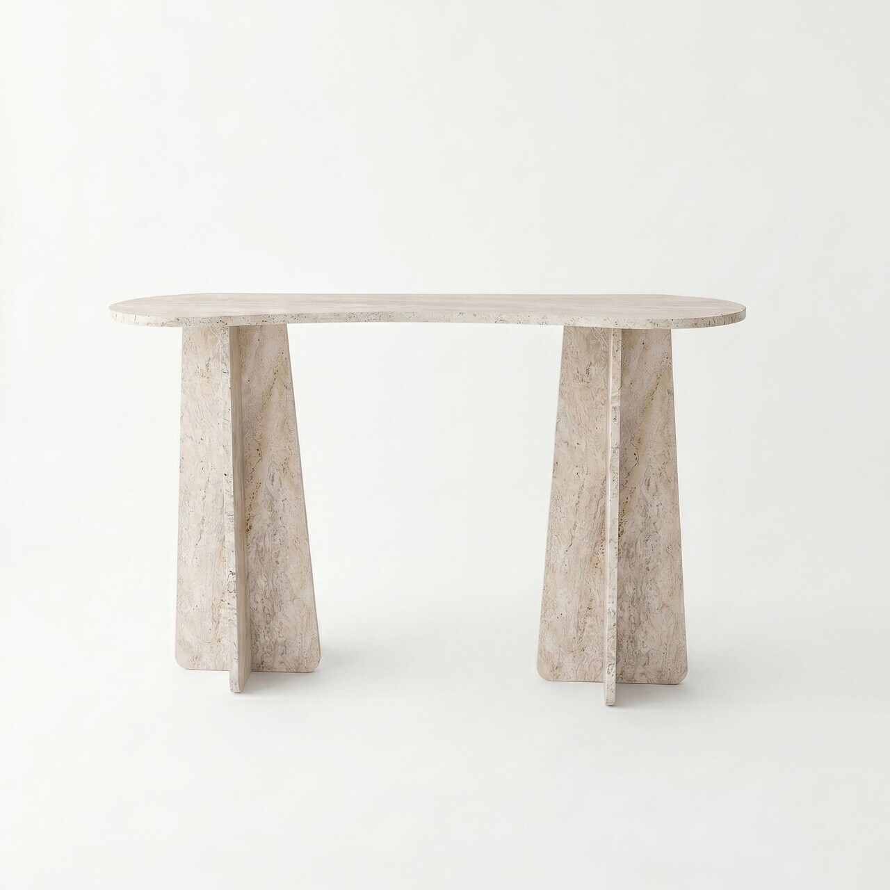 Consola, Hanah Home, Zen, 120x75x35 cm, PAL, Travertin - view 3