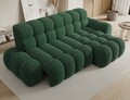 Coltar extensibil stanga 3 locuri ELTAP, Ceedro, 283x165x98 cm, lemn/poliester, verde inchis