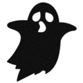 Decoratiune de perete, Halloween 7, Metal, Dimensiune: 44 x 50 cm, Negru