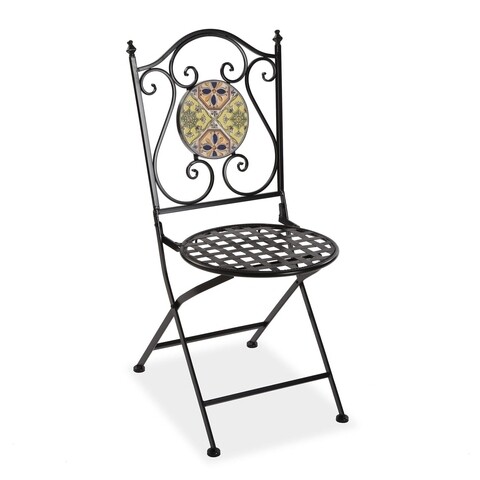 Scaun pentrgradina Summer Greek, Versa, 35x50x92 cm, metal