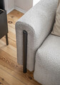 Canapea extensibila 3 locuri, ELTAP, SO-ARC-BL-04ROY, Arcadova, 244x97x97 cm, lemn/poliester, gri inchis/negru