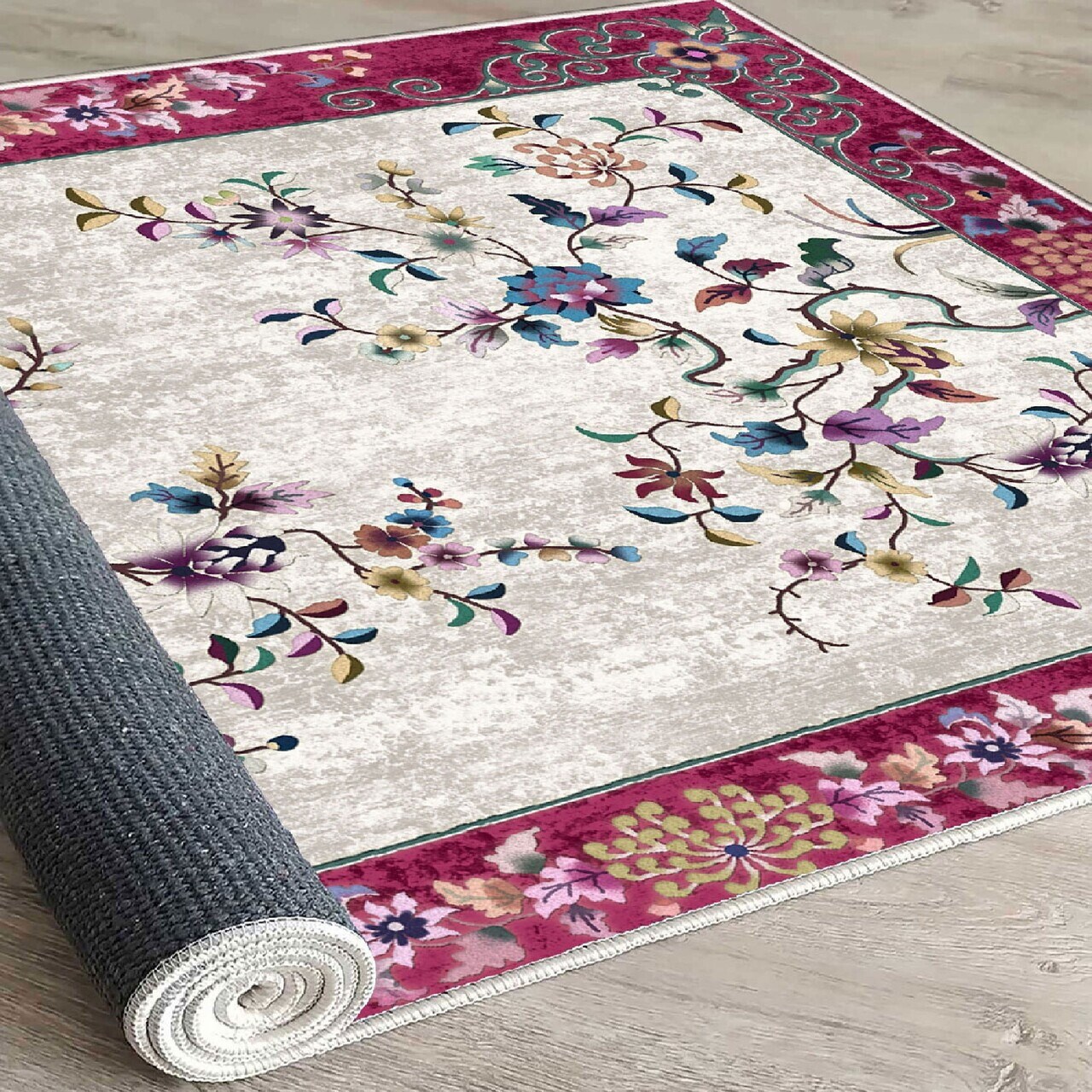 Covor, Els2021, 120x180 cm, Catifea, Multicolor — imaginea 3