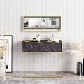Bufet, Zena Home, Polka Aynalı, PAL, Aur/Negru