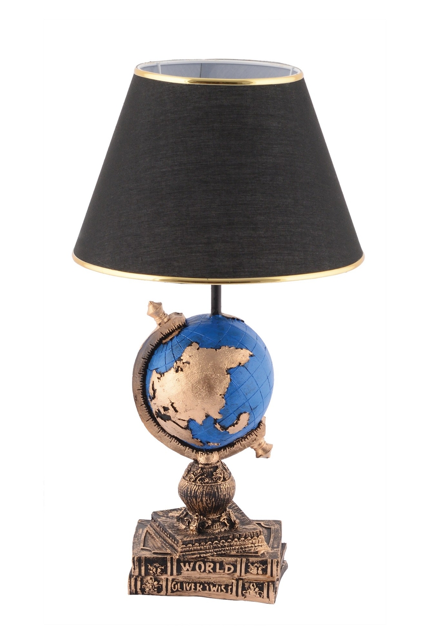 Lampa de masa, Opviq, 390FLH2250, Negru / Albastru / Auriu - view 5