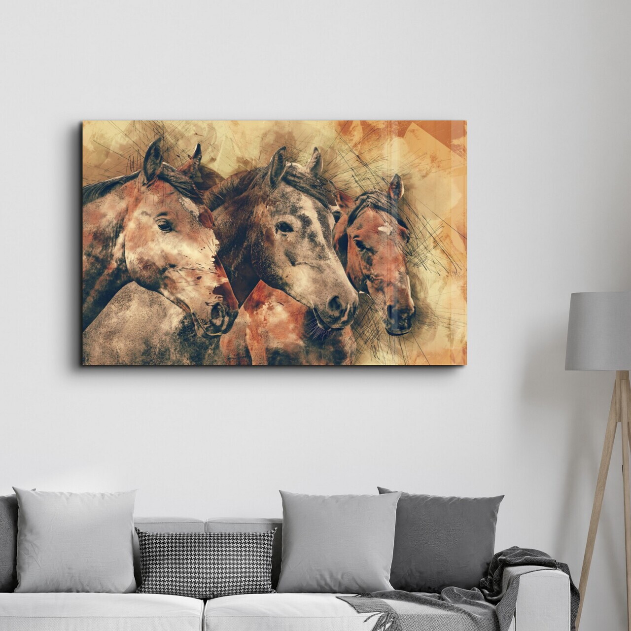 Tablou decorativ, OGLS-3064, Dimensiuni: 46 x 72 cm, Multicolor — imaginea 3