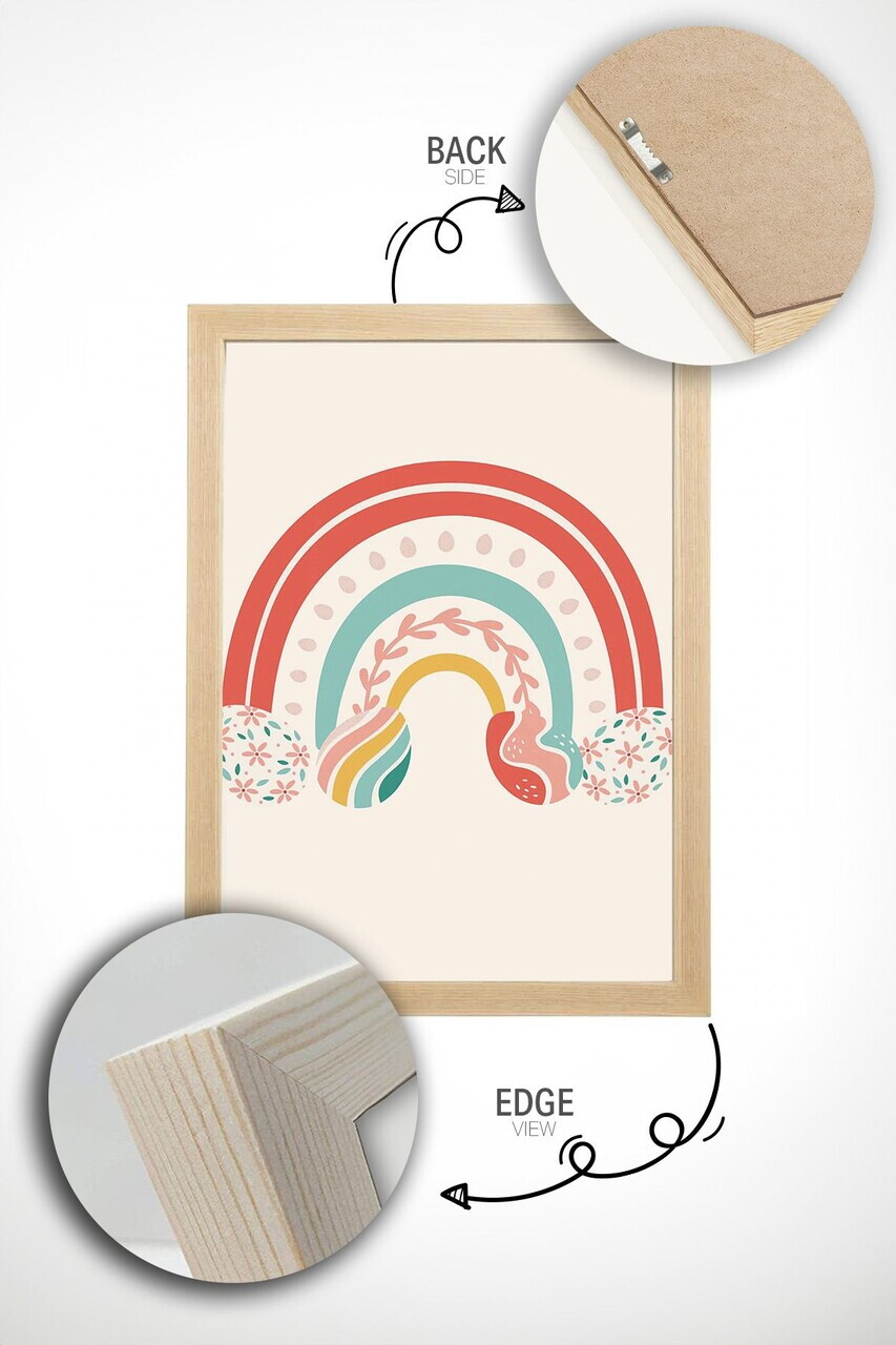 Tablou decorativ, Arteastermodel27-3348, MDF, Multicolor — imaginea 4