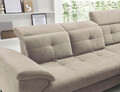 Coltar extensibil dreapta 5 locuri ELTAP, RT-20RAQ, Inferne, 297x210x107 cm, lemn/poliester, bej deschis