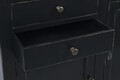 Biblioteca cu scara Jefferson, Bizzotto, 143.5x40.6x233.7 cm, lemn de mango, negru