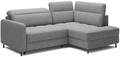 Coltar extensibil dreapta 3 locuri ELTAP, RT-04RAQ, Barea, 208x160x100 cm, lemn/poliester, gri deschis