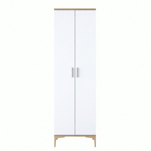Cuier de perete, Rani, EA111, 60x198.6x37.5 cm, PAL, Nuc/Alb