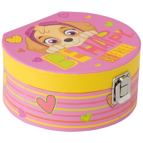 Poza Cutie de bijuterii pentru fetite Girls PSI Patrol, Nickelodeon, 17x15.5x8 cm, roz