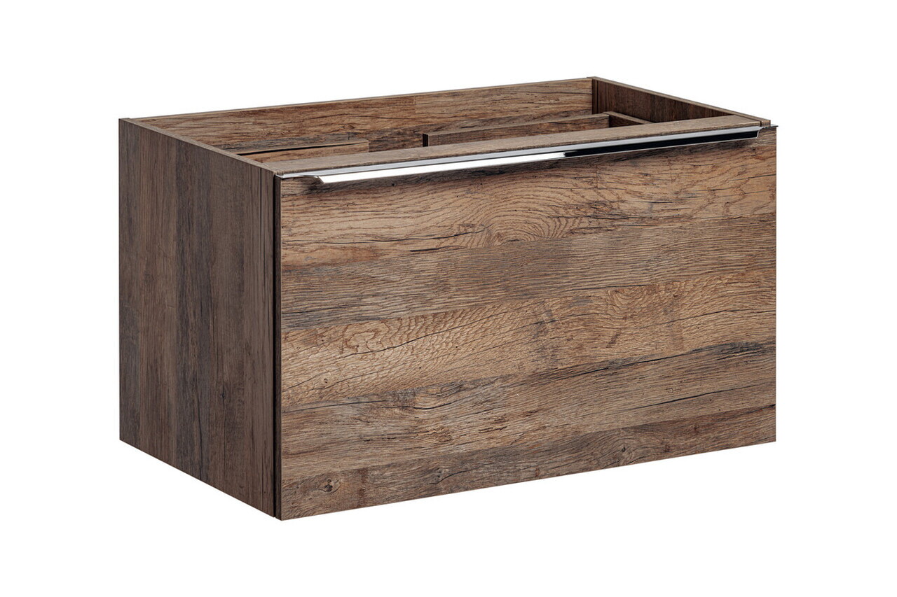 Set mobilier baie, dulap dublu cu lavoar, 100 cm, Santa Fe Oak Black, Comad, PAL laminat, stejar santa fe vintage — imaginea 6