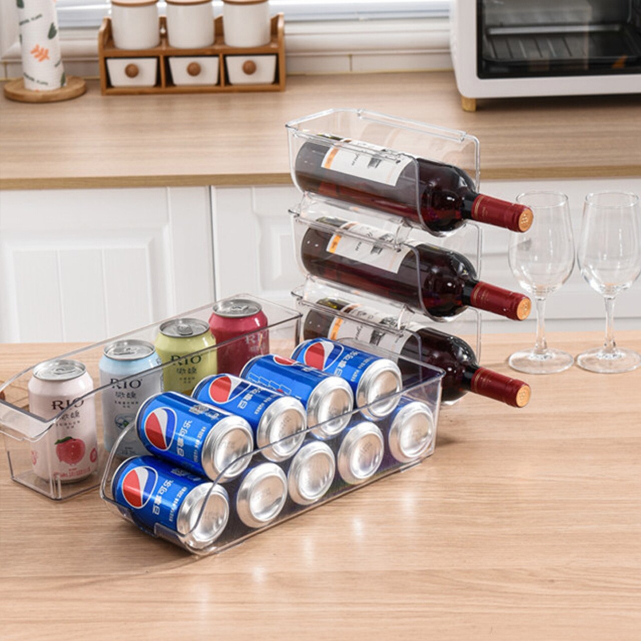 Cutie depozitare doze bauturi, plastic - Zokura - imagine 3