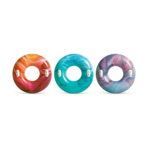 Colac gonflabil Nature, Intex, Ø 91 cm, PVC, multicolor Intex