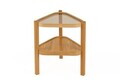 Set masute 2 piese, Hanah Home, Nesta 2, LEMN MASIV DE STEJAR, Stejar