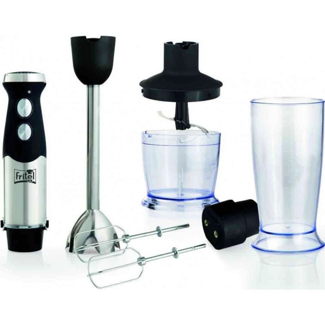 Blender vertical de mana FRITEL, XXL HB 2879, 800W, 1000-500ml, otel inoxidabil/plastic, argintiu/negru