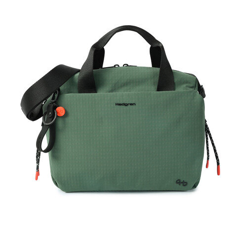 Geanta Tomoko, STRING, Hedgren, 27x12.5x24.5 cm, poliester, verde