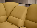Coltar extensibil stanga 3 locuri ELTAP, LT-45LO, Siber, 270x186x93 cm, lemn/poliester, galben