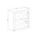 Dulap, Tuvalle, Tuval 068, 90x89.5x40 cm, Stejar