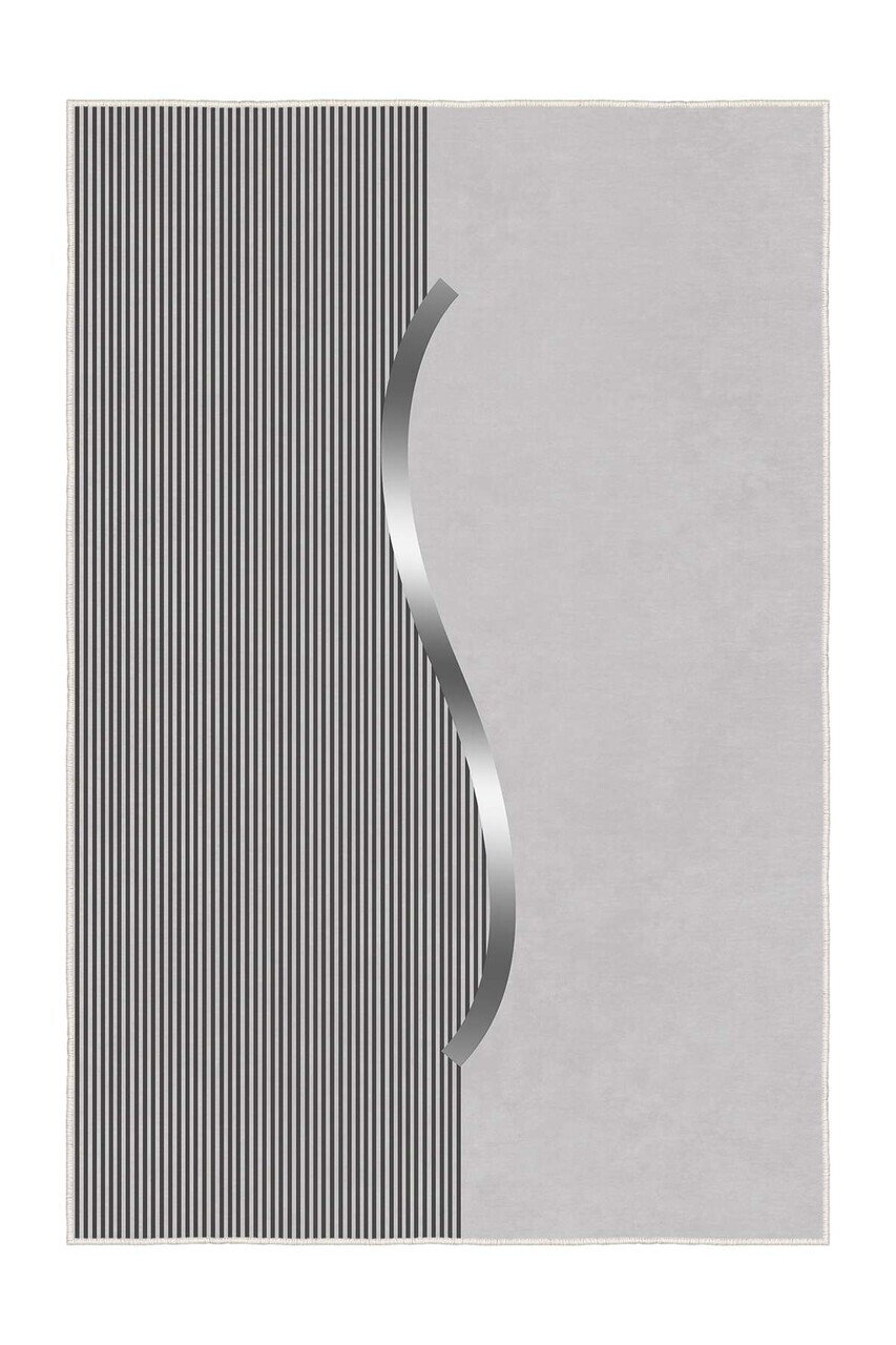 Covor, Sftkece036, 80x120 cm, Poliester, Gri