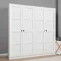Dulap pentru haine, Miwood, Lucas 1600-91, Alb