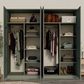 Dulap pentru haine, Hanah Home, Lucas 1600-243, 188x190x60 cm, Verde