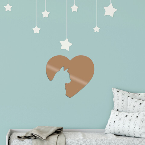 Decoratiune de perete, cat5, metal, dimensiune: 49 x 43 cm, cupru