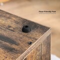Dulap pentru litiera pisici / casa de toaleta pisici, Feandrea, 80x53x49.2 cm, PAL, maro rustic