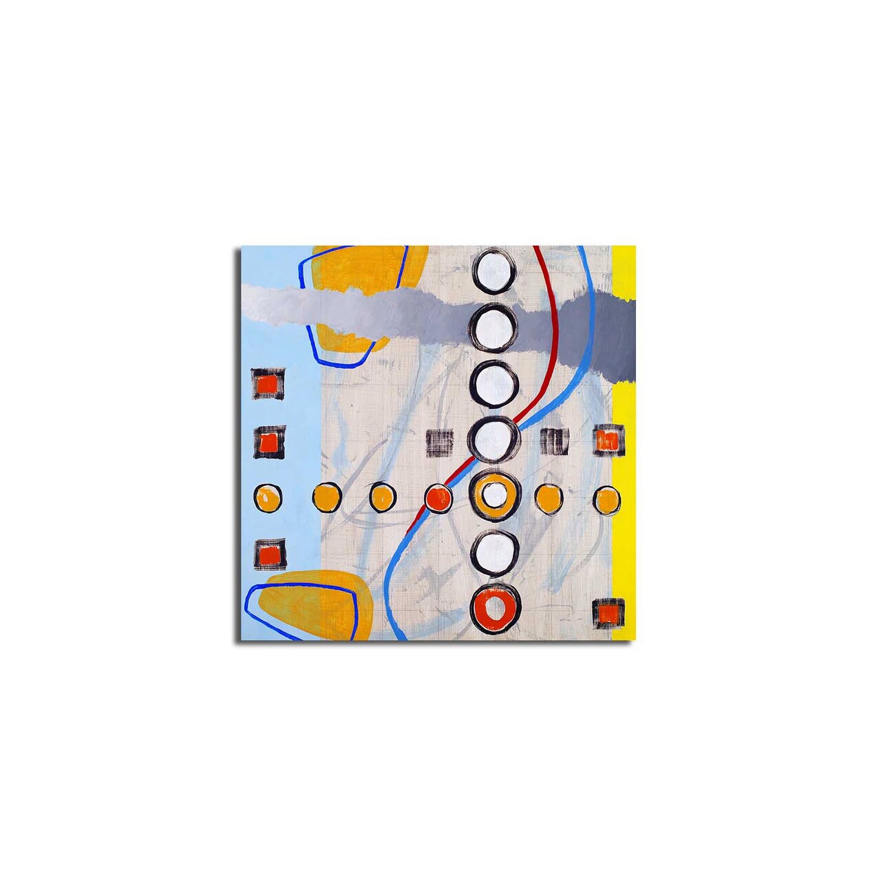 Tablou decorativ, 4545K-106, Canvas, Dimensiune: 45 x 45 cm, Multicolor