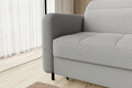 Coltar extensibil dreapta 3 locuri ELTAP, RT-04ROY, Gomsi, 228x165x100 cm, lemn/poliester, gri deschis