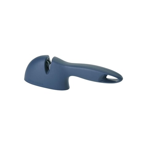 Aparat de ascutit cutite Presto, Tescoma, 10.5 x 20 cm, inox/plastic, bleumarin