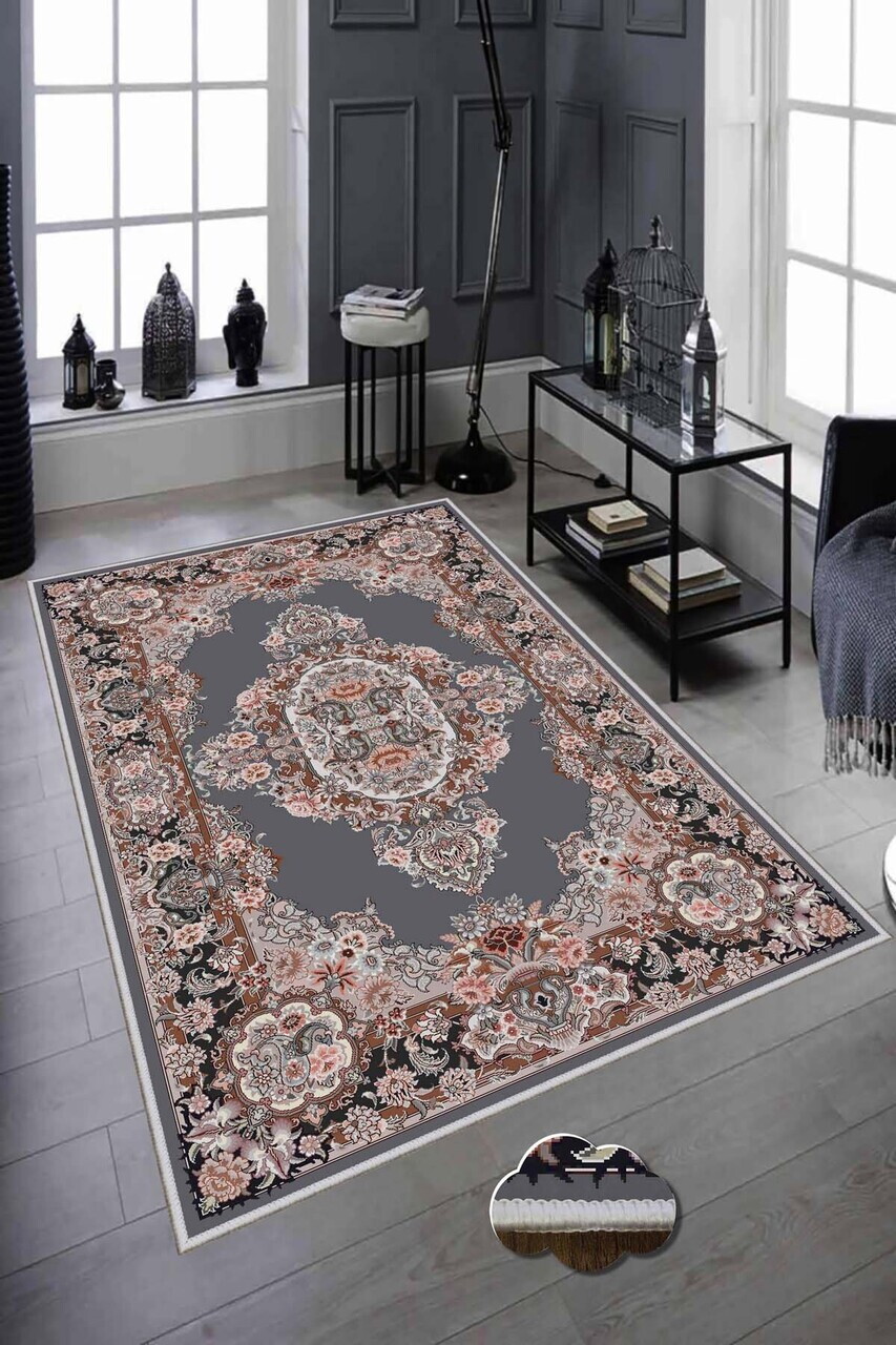 Covor Hmnt878 100x300 cm Poliester Multicolor