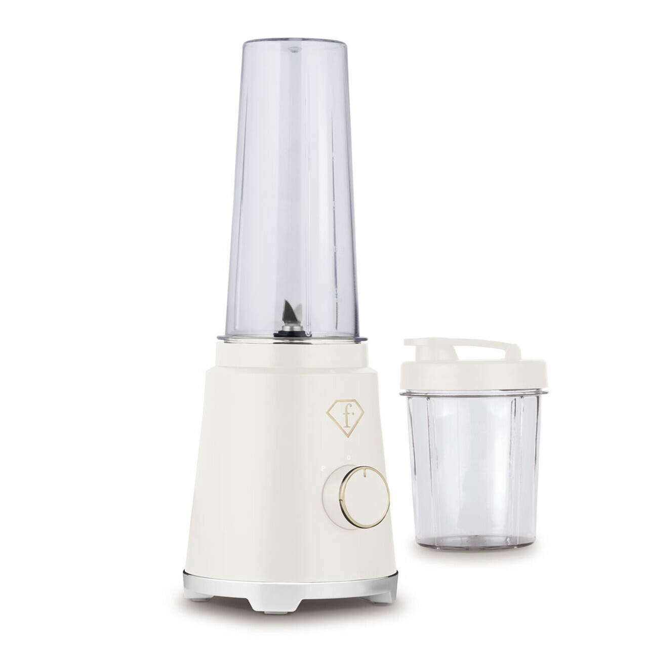 Blender pentru smoothie Fashion TV, Sahara, 320W, 300 ml/ 600 ml, inox/plastic, crem/transparent - view 3