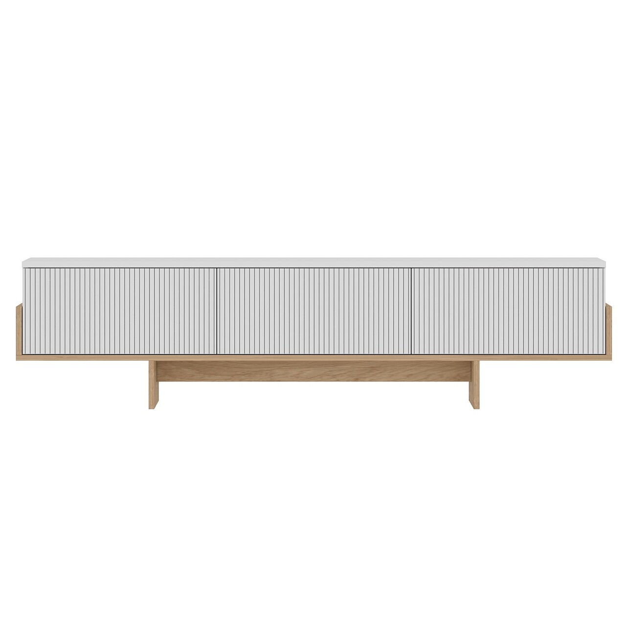 Comoda TV, Hanah Home, Hege, 180x44.6x30 cm, PAL, Stejar alb / safir - view 4