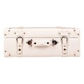 Valiza decorativa Creaciones Meng, 44x16x30 cm, MDF, alb