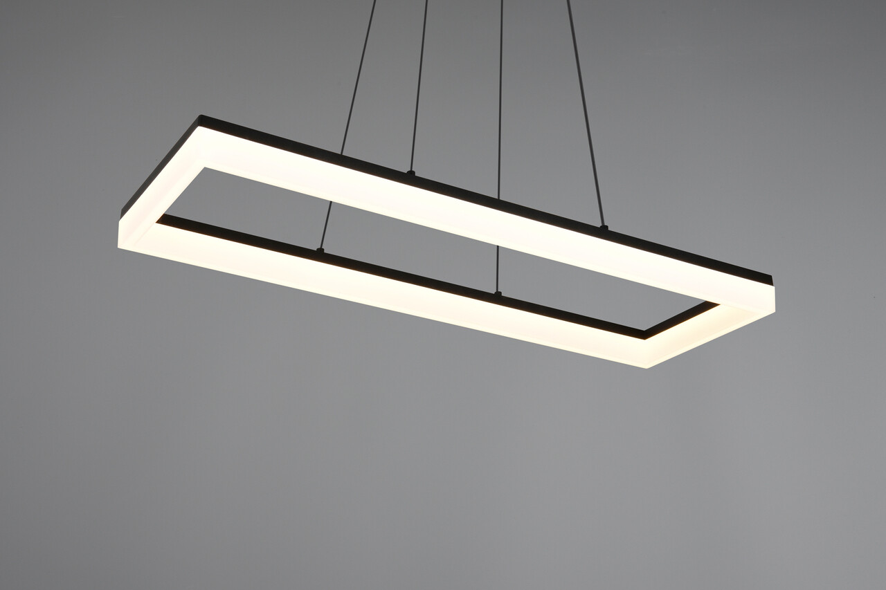 Lustra Camino, RL, 70x20x150 cm, 27W, 1x SMD LED, plastic, negru mat