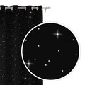 Draperie Crystal Czarna, Fashion Goods, 140x250, poliester, negru