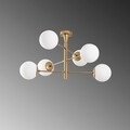 Lustra, Arge - 10173, Fulgor, 75 x 75 x 40 cm, 6 x E14, 40W, auriu