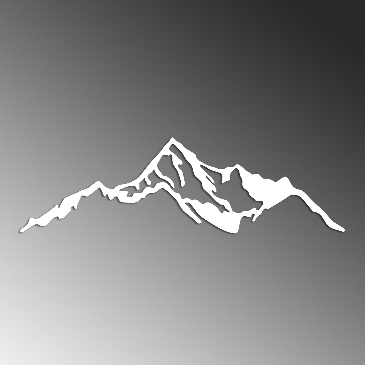 Decoratiune de perete, Mountain, Dimensiuni: 67 x 20 cm, Alb - view 4