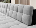 Coltar extensibil stanga 3 locuri ELTAP, LT-84MO-97MO, Blezalt, 240x150x82 cm, lemn/poliester, gri deschis/gri inchis
