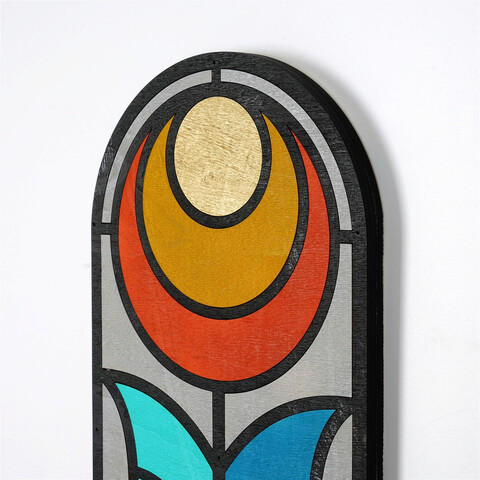 Decoratiune de perete, ART060, PAL, Dimensiune: 53 x 22 x 2 cm, Multicolor