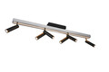 Plafoniera Zeno, TRIO, 180x8.5x15 cm, 5.5W, 18W, 6x SMD, 1x SMD, metal, argintiu lucios/negru