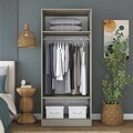 Dulap pentru haine, Hanah Home, BA289, 90x210x57.5 cm, Gresie