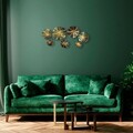 Decoratiune de perete, Eysan, Metal, Dimensiune: 82 x 39 x 7 cm, Multicolor