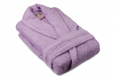 Halat de baie unisex, beverly hills polo club, 100% bumbac, xs/s, lila