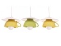 Lustra Afternoon tea, Deco Republic, E27, 3x60W, ceramica, galben/verde