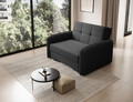 Canapea extensibila 1 loc, ELTAP, Laine, 102x109x84 cm, lemn/poliester, negru