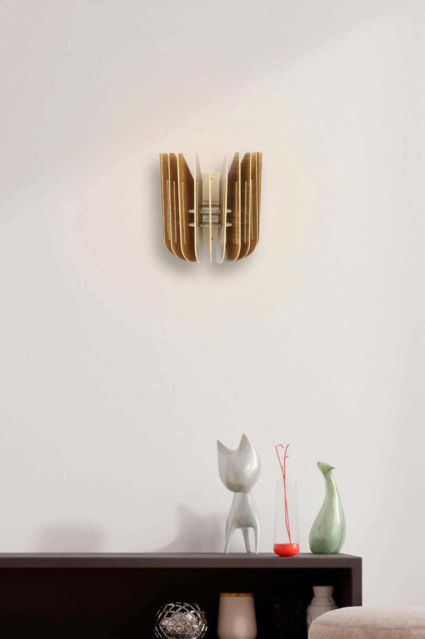 Aplica de perete, FullHouse, 390FLH2127, MDF  , Maro