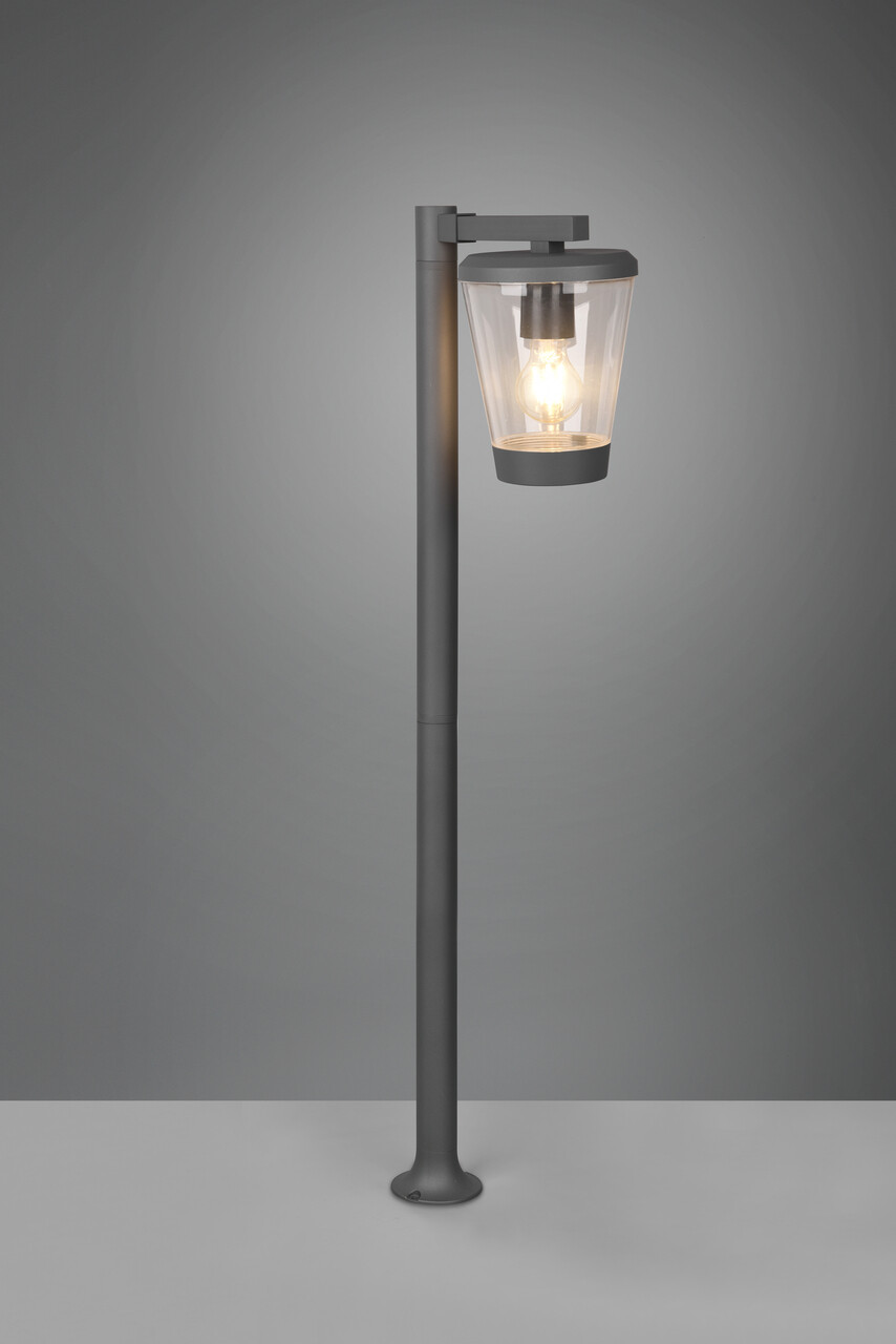 Lampadar de exterior Cavado, TRIO, 16x27x100 cm, 40W, 1x E27, aluminiu, antracit